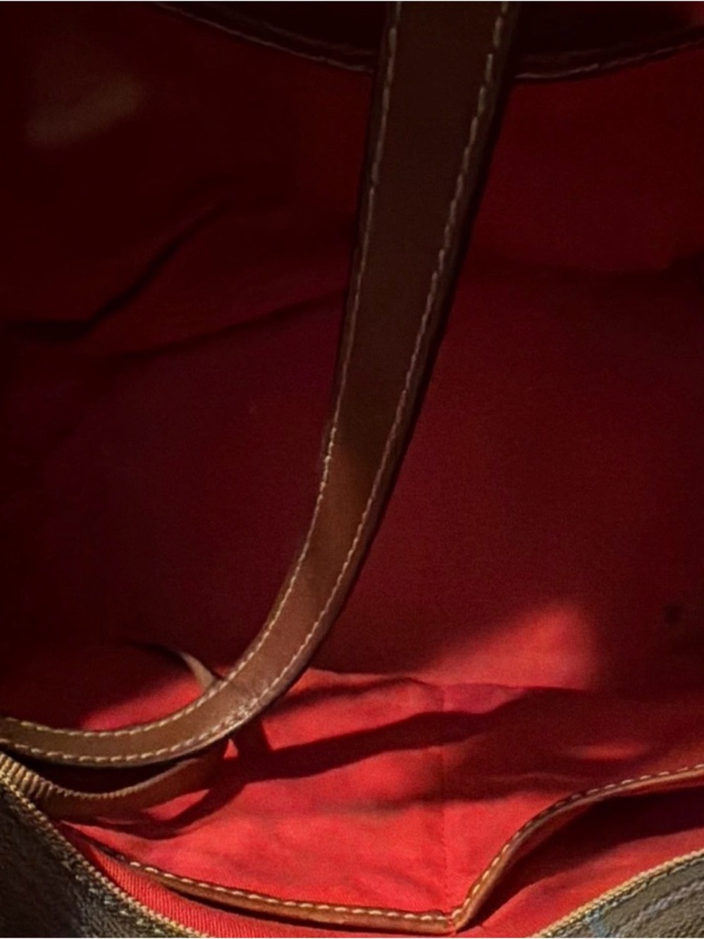 Dooney & Bourke Brown Plaid Leather-Trim Tote - Picture 3 of 3